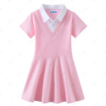 Girls School Uniform Dress Summer Polo