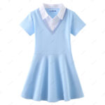 Girls School Uniform Dress Summer Polo - Image 2